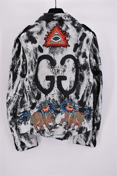 trevor andrew gucci ghost leather jacket